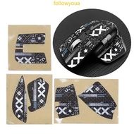 fol Silicone Cover Skin for MX 3 3S Black White Printed Mouse Stickers Set