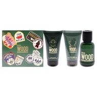Dsquared2 Green Wood Men 1.7oz EDT Spray, 1.7oz After Shave Balm, 1.7oz Bath and Shower Gel 3 Pc Gif