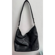 Merche Black Leather Sling Bag