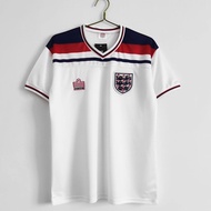 Retro 1982 England Home Football Custom "White" Short Sleeve Jersey