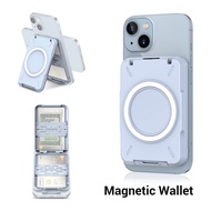 Profezzion Magnetic Magsafe Wallet&amp;Card Holder Snap-On Smartphone Wallets for iPhone 15 14 Pro Max/14 Pro/13 Pro Max/13 Pro/12/11 MagSafe Wallet Phone Case