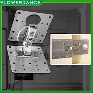 [2 Pcs]hinge Repair Plates Stainless Steel Kitchen Wardrobe Cabinet Chipboard Door Hinge Repair Fixing Mounting Plate With Screws Accessories flowerdance