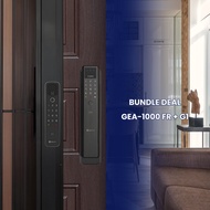 Solity Face Recognition Digital Lock Bundle: GEA-1000 FR + G1 | Free Installation | Dual Unlocking