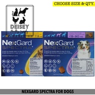 NEXGARD SPECTRA FOD DOGS (CHOOSE SIZE &amp; QUANTITY)
