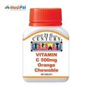 21st Century Vitamin C 500mg - Orange Chewable 100 Tablet