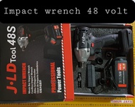 JLD MESIN BOR IMPACT WRENCH CORDLESS 48V 2 BATTERY BRUSHLESS JV88 - ALAT BUKA BAUT RODA MOTOR MOBIL PORTABLE BATERAI J.LD TOOL