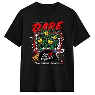 TMNT D.A.R.E. Just Say No T Shirt Men's Y2K Basic T-Shirts Summer Crew Neck Harajuku Tee Shirt