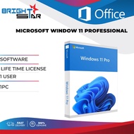 SOFTWARE / MICROSOFT WINDOW 11 PROFESSIONAL / LIFE TIME LICENSE / 1 USER / 1 PC