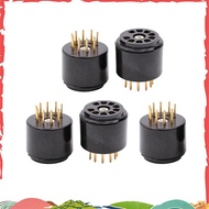 9Pin Vacuum Tube Socket Testing Saver for 6DJ8 12AX7 ECC83 B339 CV492 6L13 12AU7 ECC82 B329 Hifi Tub