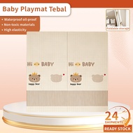 2cm Baby Playmat Tebal 200x180cm Reka Bentuk Baru Boleh Lipat Kalis Air Tikar Merangkak Bayi