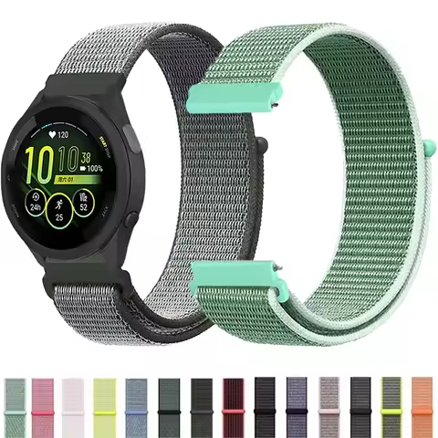 20mm 22mm Nylon Strap For Garmin Forerunner 55 165 965 265 255 970 570 Accessories for Gramin Active