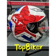 KYT Hellcat Helmet Star White Star Black Mimetic K Racing Matrix Restart Arrow Bike In Single Visor Ready Stock Hot Item