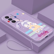 Samsung Galaxy A17 5G A07 A37 A57 5G StellaLou Casing Liquid Phone Case Candy Color Soft Cover