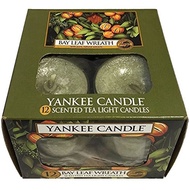 1311126 Bay Leaf Wreath Yankee Candle Tea Lights