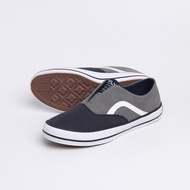 BFLY Sepatu Sneakers Slip On Casual Basic SUEDEN BLACK CHARCOAL