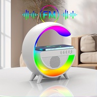 Wireless  Speakers With Wireless Fast Charging, Rhythm RGB Light, Bar Smart Light, Sunrise Alarm Clock, Wake Up Light For Bedrooms, Dimmable Table Lamp XZNM