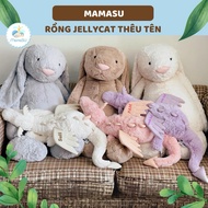 (Embroider Name) Jellycat Dragon Embroidery Name On Request - Soft Fur Rabbit Dragon For Baby Girlfriend Teddy Bear Hot Trend Gift