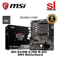 MSI B550M-A PRO M-ATX AM4 Motherboard+ AMD Processor Combo(5500/5600X/5500GT/5600GT/5600/5700X/5700G
