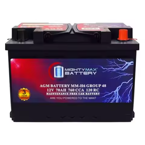 Start and Stop Car BCI Group Size 48 12V 70 AH 120RC 760 CCA Rechargeable AGM Car Battery
