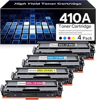 410A Toner Cartridge 4 Pack Replacement for HP 410A CF410A CF411A CF412A CF413A Compatible for Color