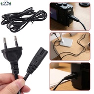 3-2Pcs 1m/1.5m/1.8m EU Power Cable - Stable Transmission - Round Hole Charging Cable - 2 Pin Power E