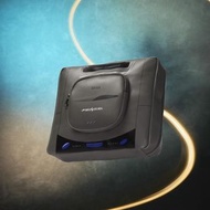 日本 SEGA 30週年 雜誌附錄 SATURN 主機造型 黑色皮革 收納袋