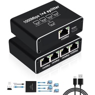 1000M RJ45 4 in 1 Gigabit Switch Internet Splitter