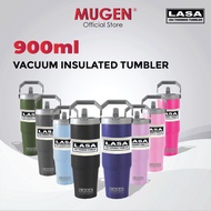 LASA 304 Stainless Steel Handheld Vacuum Tumbler With Straw Handle (900ml)