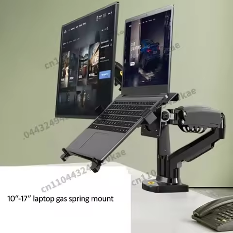 Monitor Holder + 10"-17" Laptop Support Air Press Mount Stand Load 2-9kgDesktop NB F160 + FP-2 Gas S