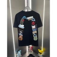 EVISU/Fushen 2026 Classic Round Neck Short-Sleeved T-Shirt Men Women Style Breathable Simple Basic C