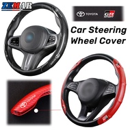 Toyota Carbon Fiber Style Steering Wheel Cover Anti Slip Car Steering Wheel Protector Cover for Toyo