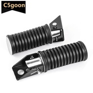 C5GOON 1Pc Folding Foot Pegs Electric Scooter Widened Rubber Anti-Slip Pedal Motorcycle Rear Rider F