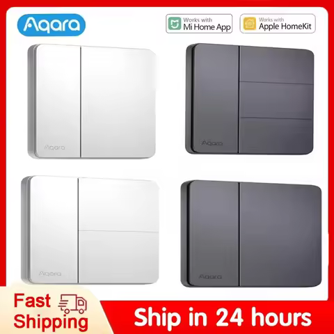 Aqara Smart Wall Switch Z1 More Control Zigbee 3.0 Compatible with Single Live/Neutral Wire Design W