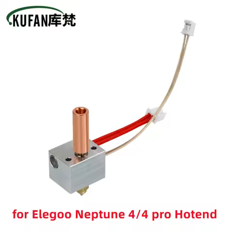 for Elegoo Neptune 4 Hotend Kit Nozzle for Elegoo Neptune 4 pro Heated Block Bimetal Heatbreak Throa