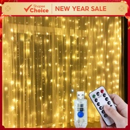 3M 300 LED Window Curtain String Light 8 Lighting Modes USB String Lights Fairy Lights for Christmas