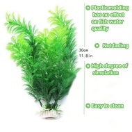 Aquarium Plastic Plants Fish Tank Plants Tall Big Green Artificial Decorations Plastic Fake Plants D