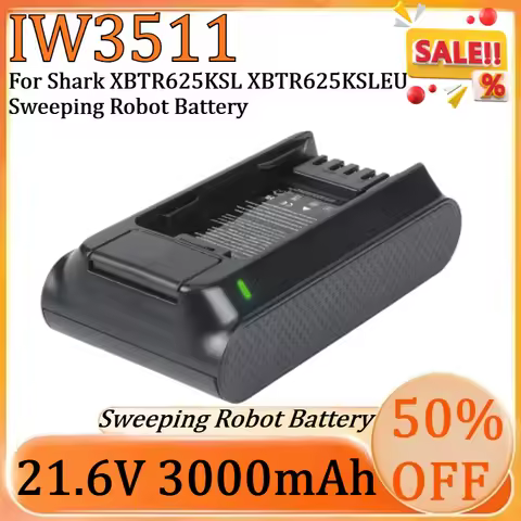 New High-Quality 21.6V 3000mAh IW3511 Replacement Li-Ion Battery For Shark XBTR625KSL XBTR625KSLEU S