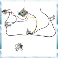 [W F S B] Pots For  Guitar PreWired 1 Volume 2 Tone Control 5 Way Switch 3-500K Pot