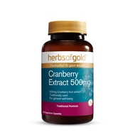 HERBS OF GOLD CRANBERRY EXTRACT 500MG VEGETABLE CAPSULE 90S [Georgetown Wellings Pharmacy]