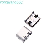 JERON Type C Socket Connector DIY For PCB Design Socket Connector 6 Pin SMD DIP Mobile Phone Chargin