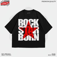 Dominate Labs Boxy T-shirt 16s Oversized Heavyweight Rock T-shirt Men Women