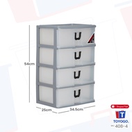 [BUY1FREE1]TOYOGO 4-Tier A4 Paper Size Plastic Drawer (408-4)