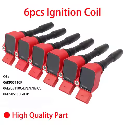 6pcs Ignition Coil 06K905110K 06L905110C 06L905110D 06L905110E 06L905110F 06L905110H 06L905110K/L 06