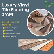 SDSC LVT Flooring 3mm(Luxury Vinyl Tile Flooring) Wood model / LVT Lantai 3mm Kayu size