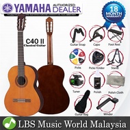 Yamaha C40 II Classical Guitar Standard Package with A frame Guitar Stand (C40II)