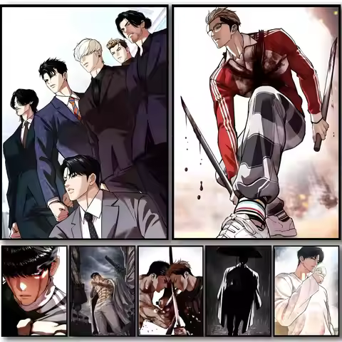 Anime Drama L-Lookism Poster HD art sticky wall waterproof home bedroom bar aesthetic decoration