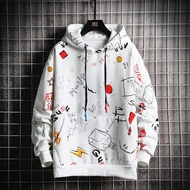 and Autumn Anime Cartoon Print Long Sleeves Hoodies Brand  Pullovers Cotton Casual Tracksuits Men Sw