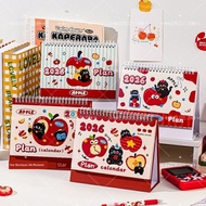 2026 calendar calendar 2026 2026 Apple Kitten Plan Desk Calendar Cute Cartoon Calendar Practical Por
