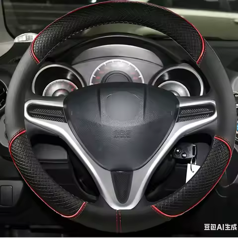 Car Steering Wheel Cover For Honda Fit 2009-2013 City 2009 2010 2011 2012 2013 Jazz