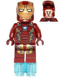 Lego minifigures  Iron Man  Mark 46 Armor - Partial Circle on Chest (76051)